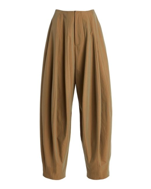 Ashlyn White Blaine Paneled Cotton Balloon Pants