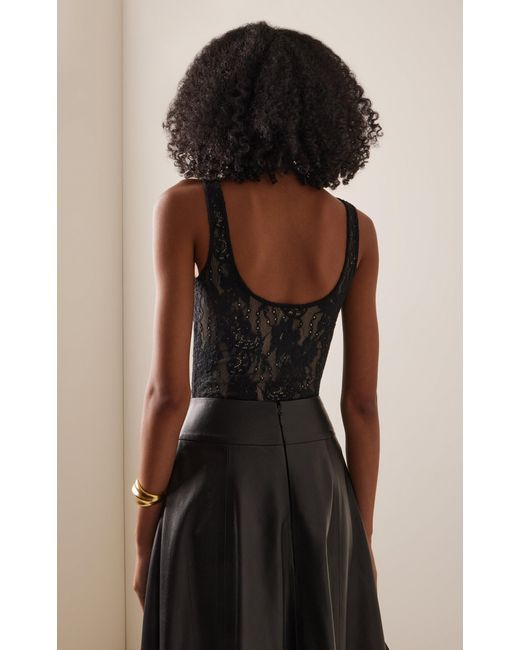 Zimmermann Black Lace Bodysuit