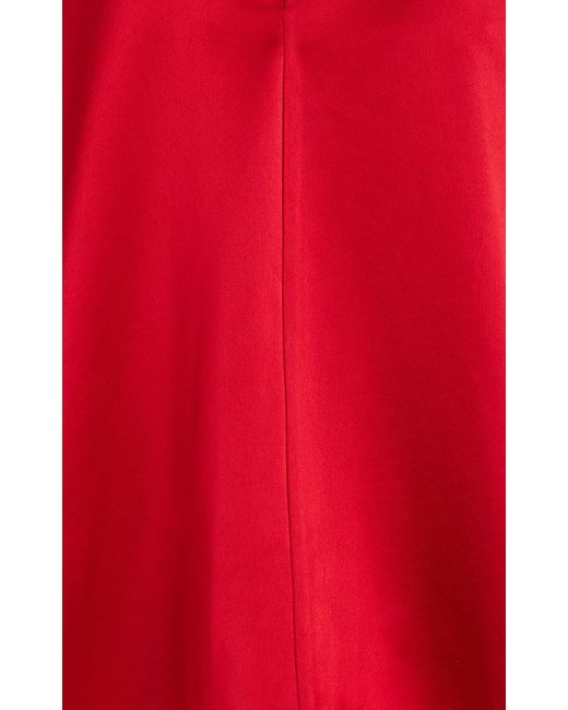 By Malene Birger Red Cicie Oversized Satin Top