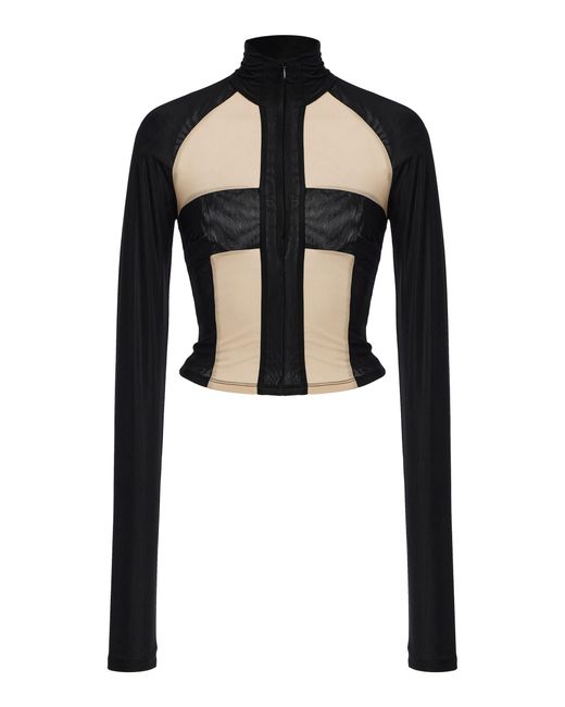 LAQUAN SMITH Black Two-Tone Jacket