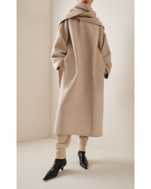 The Row Natural Notte Cashmere Scarf Coat