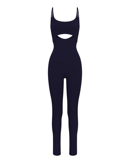 Left On Friday Blue Peak Jersey Playsuit