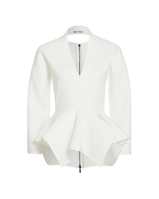 Maticevski White Pinto Top