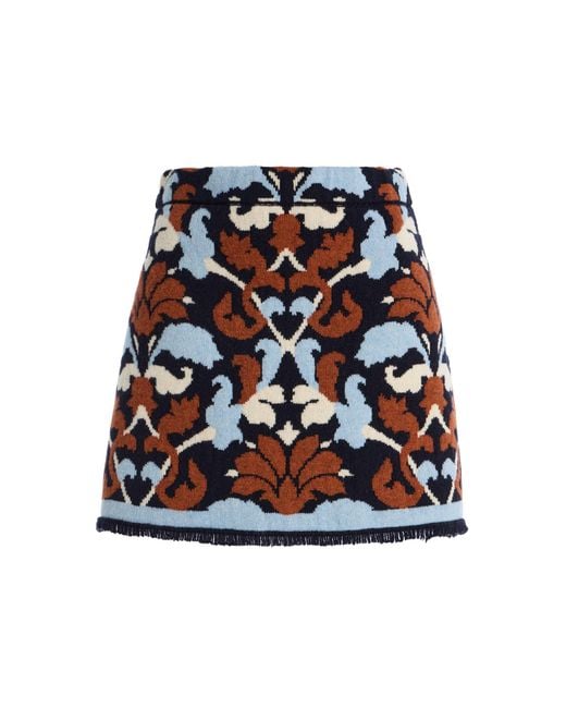 Cara Cara Black Lilabeth Merino Wool Mini Skirt