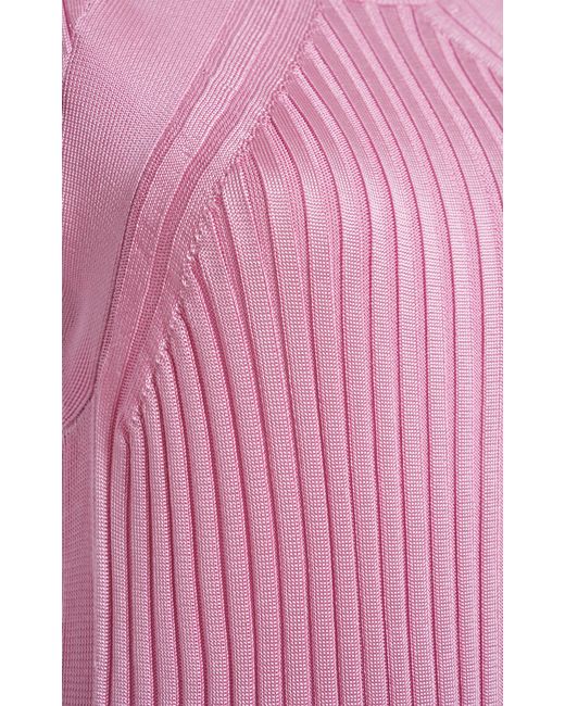 Jil Sander Pink Pleated Sleeveless Maxi Dress