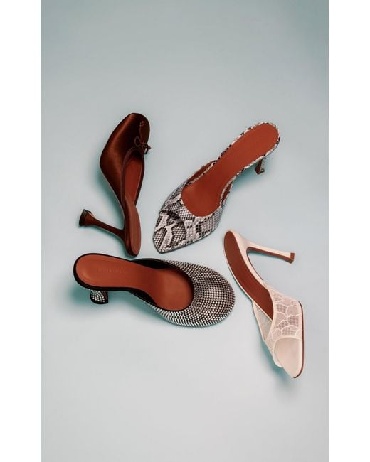 AMINA MUADDI White Alexa Lace Sandals