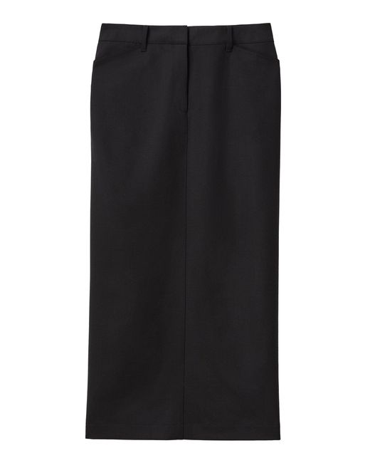 Lafayette 148 New York Black Wool Trouser Skirt