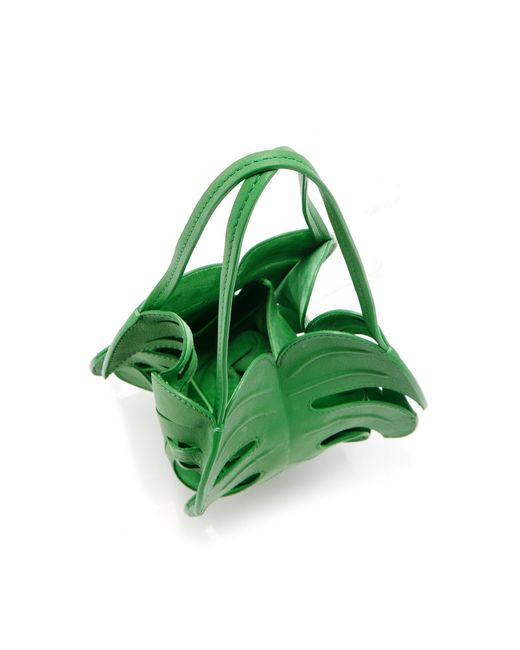 Staud Green Palm Leather Bag