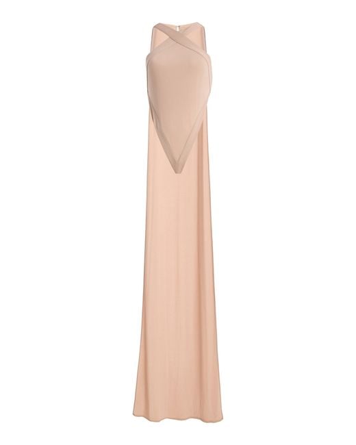 The New Arrivals Ilkyaz Ozel Natural Exclusive Yoko Jersey Cape Bodysuit