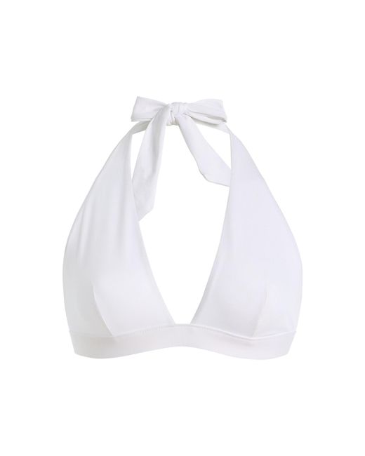 Max Mara White Bikini Top