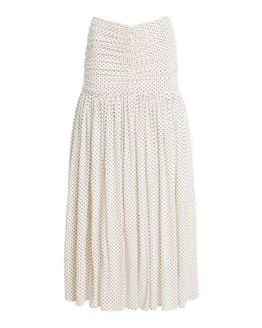 Franchise White Nora Midi Skirt