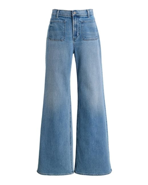 Citizens of Humanity Women's Blue Kimberly Patch Pocket Flare Jeans