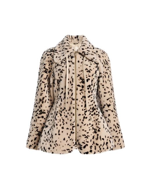 Ulla Johnson Natural Oona Zip-Up Shearling Coat