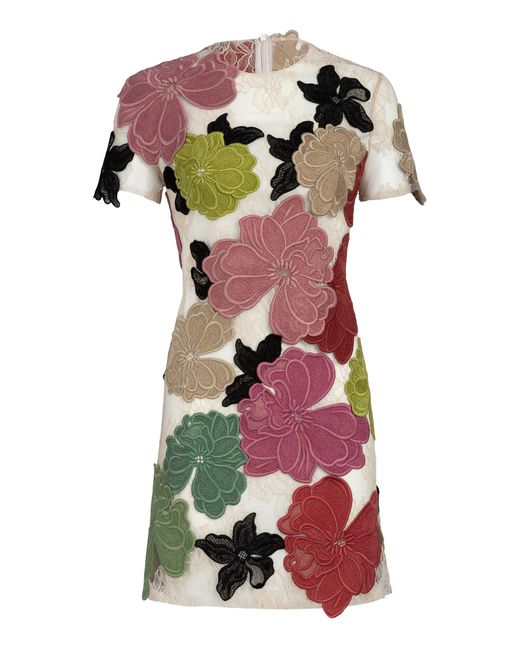 Silvia Tcherassi White Hada Cotton-Blend Mini Dress