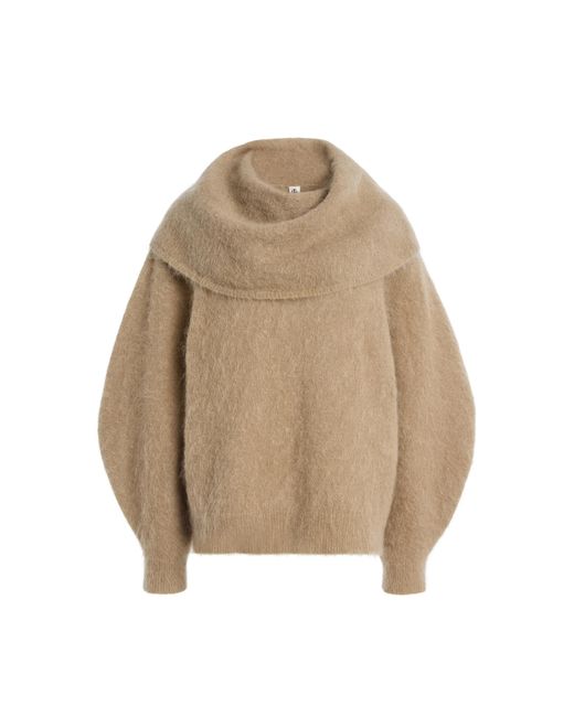 THE GARMENT Natural Roma Draped Knit Sweater