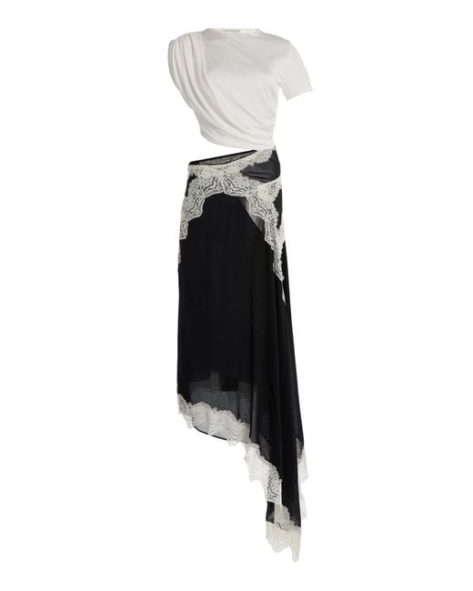 Christopher Esber Black Verve Twisted T-Shirt Maxi Dress