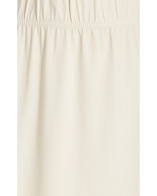 Les Tien White Max Stretch Cotton-modal Maxi Skirt