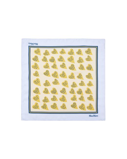 Max Mara Yellow Silk Foulard