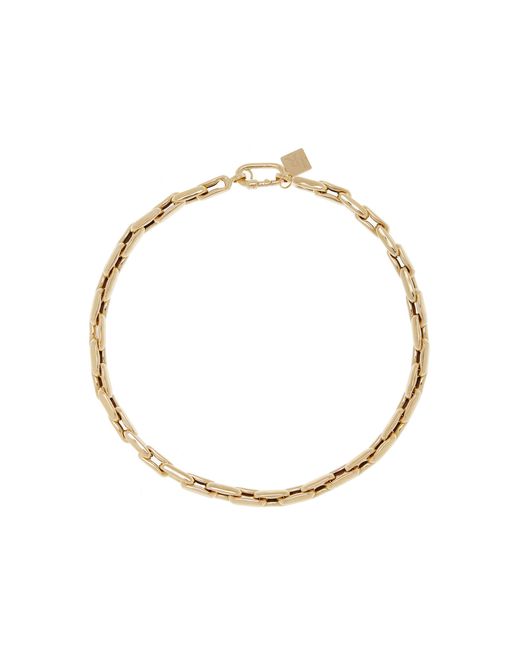Lauren Rubinski White Extra Small 14k Yellow Gold Necklace