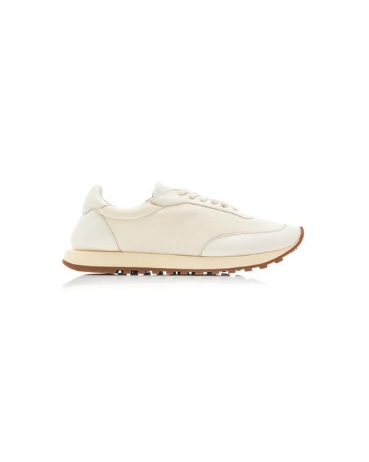 The Row White Owen Runner Sneakers