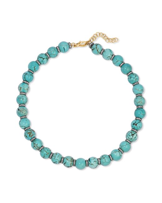 Jenna Blake Blue 18K; And Diamond Necklace
