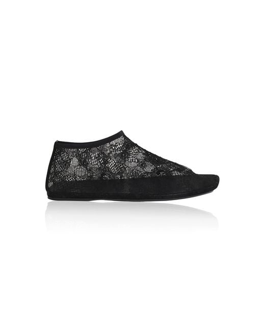 Christopher Esber Black Lexi Hosiery Stocking Flat
