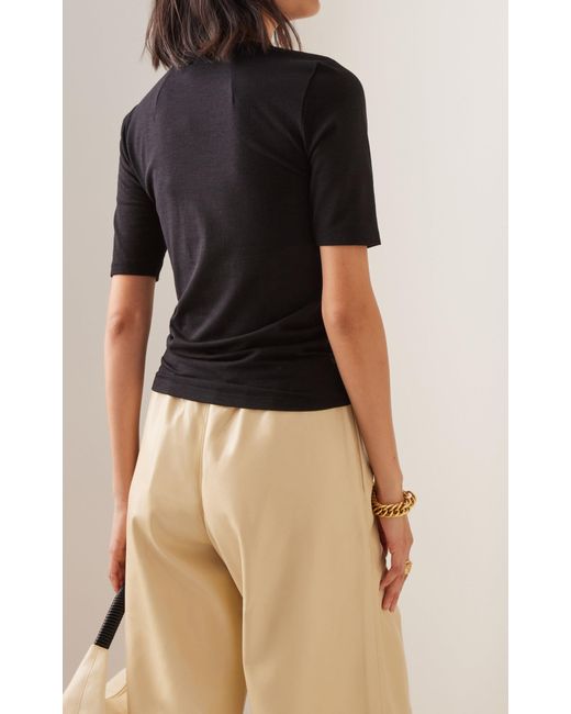 Totême Modal-cashmere T-shirt in Black 