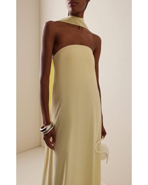 Third Form White Bia Strapless Maxi Dress