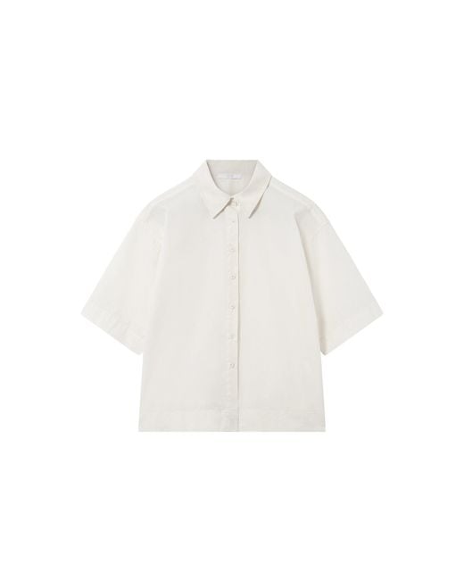 All Three White Aisla Poplin Shirt