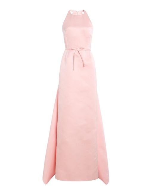 Atelier Prabal Gurung Pink Caroline Double-Faced Satin Gown