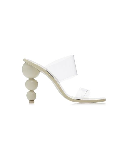 Cult Gaia Vita Pvc And Wood Sandals in 