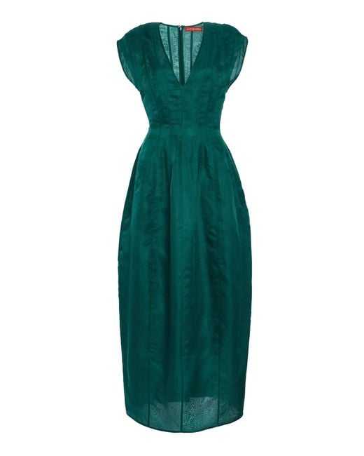 Altuzarra Bichette Silk Maxi Dress in Green | Lyst Altuzarra Bichette Silk Maxi Dress in Green | Lyst
