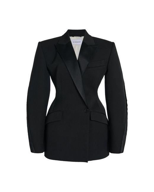 Givenchy Black Inside-Out Cocoon Mini Blazer Dress