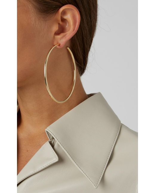 Jennifer Fisher Classic 14k Gold-plated Hoop Earrings in Metallic | Lyst