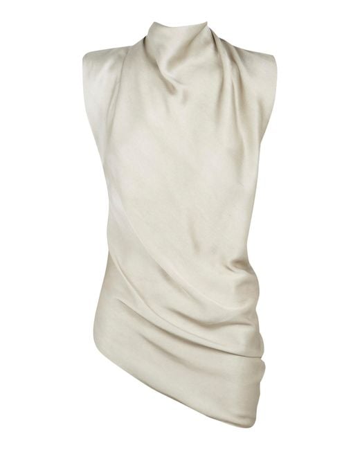 Cortana White Ocaso Satin Top