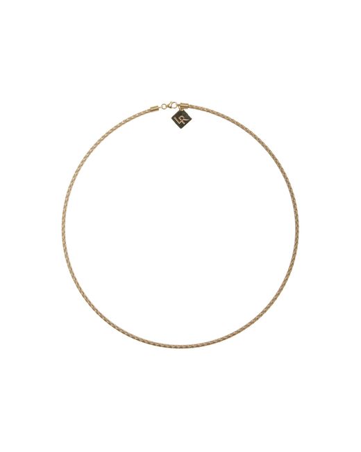 Lauren Rubinski White 14k Yellow Gold Wire Necklace