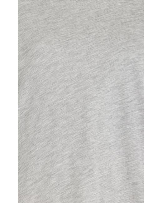 ÉTERNE Gray Cotton-modal Boyfriend T-shirt