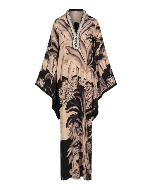 Johanna Ortiz Natural Southern Tropics Embellished Silk Tunic