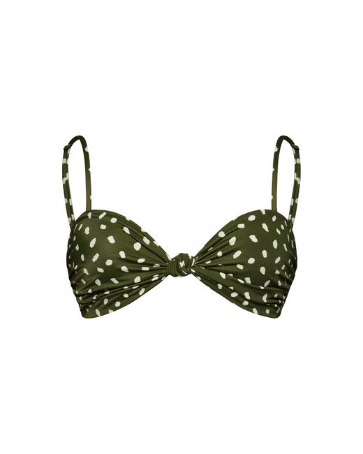 Johanna Ortiz Green Bandana Marina Bikini Top