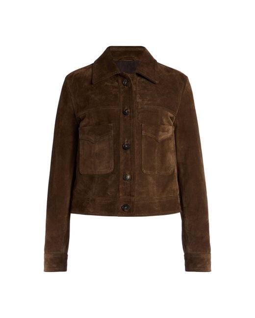 Nili Lotan Brown Susannah Suede Jacket