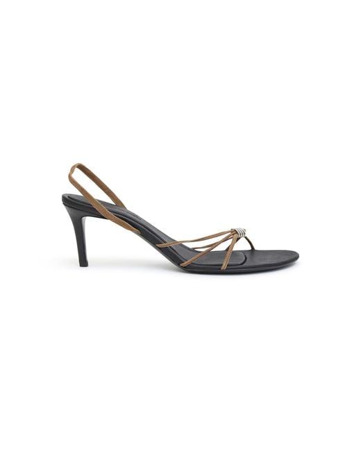 Christopher Esber Metallic Giro Leather Heels