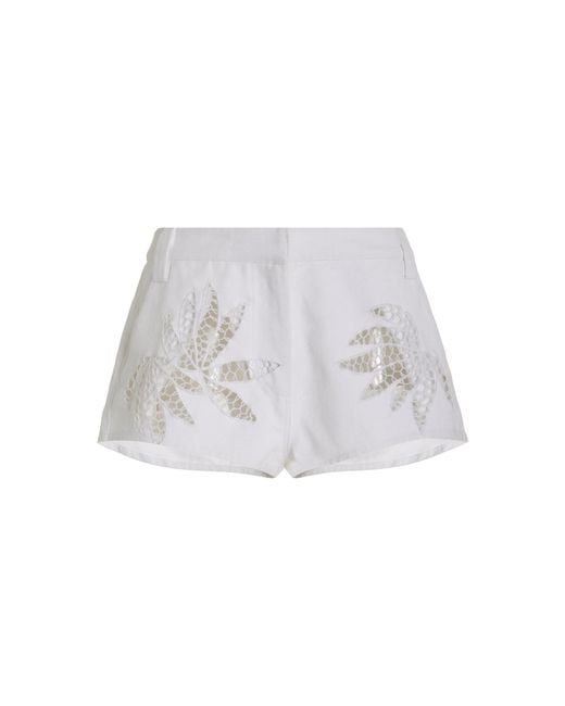 DIOTIMA White Rider Cotton Shorts