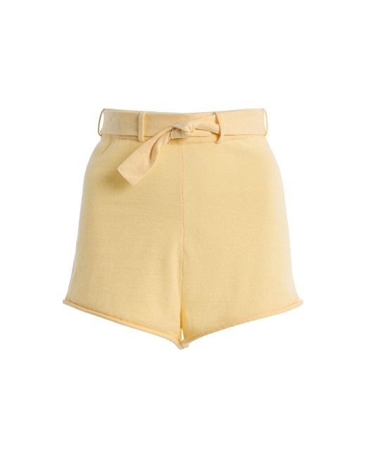 La Porte Natural French Cotton-Cashmere Hot Shorts