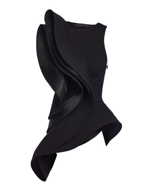 Maticevski Black Surpass Sculpted Bodice Top