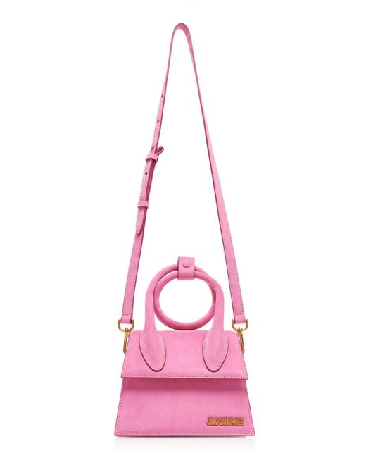 jacquemus pink le chiquito noeud bag