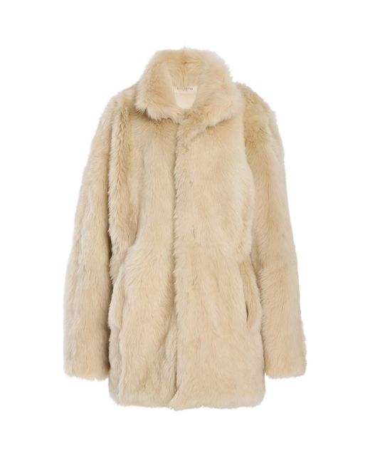 Kallmeyer Natural Donna Reversable Shearling Coat