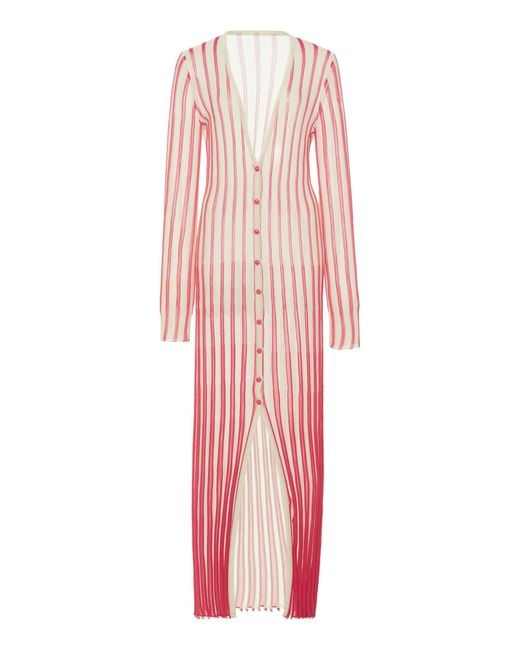 Jacquemus Pink La Robe Jacques Cotton-knit Maxi Dress