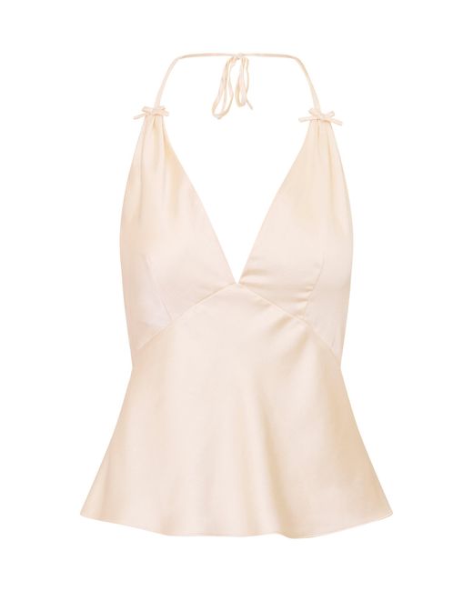 LoveShackFancy Natural Carola Top