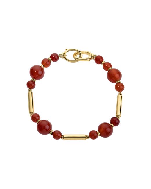 JADE RUZZO Red Gilda 18K Carnelian Stick Bracelet