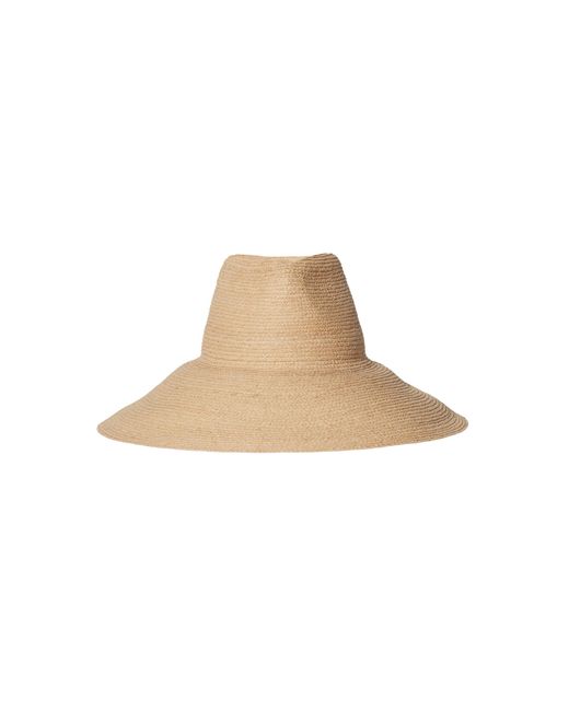 Janessa Leone Natural Tinsley Wide-Brim Raffia Hat